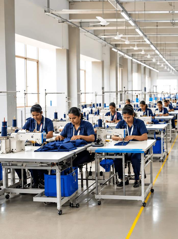 Skilled workforce in the workshop